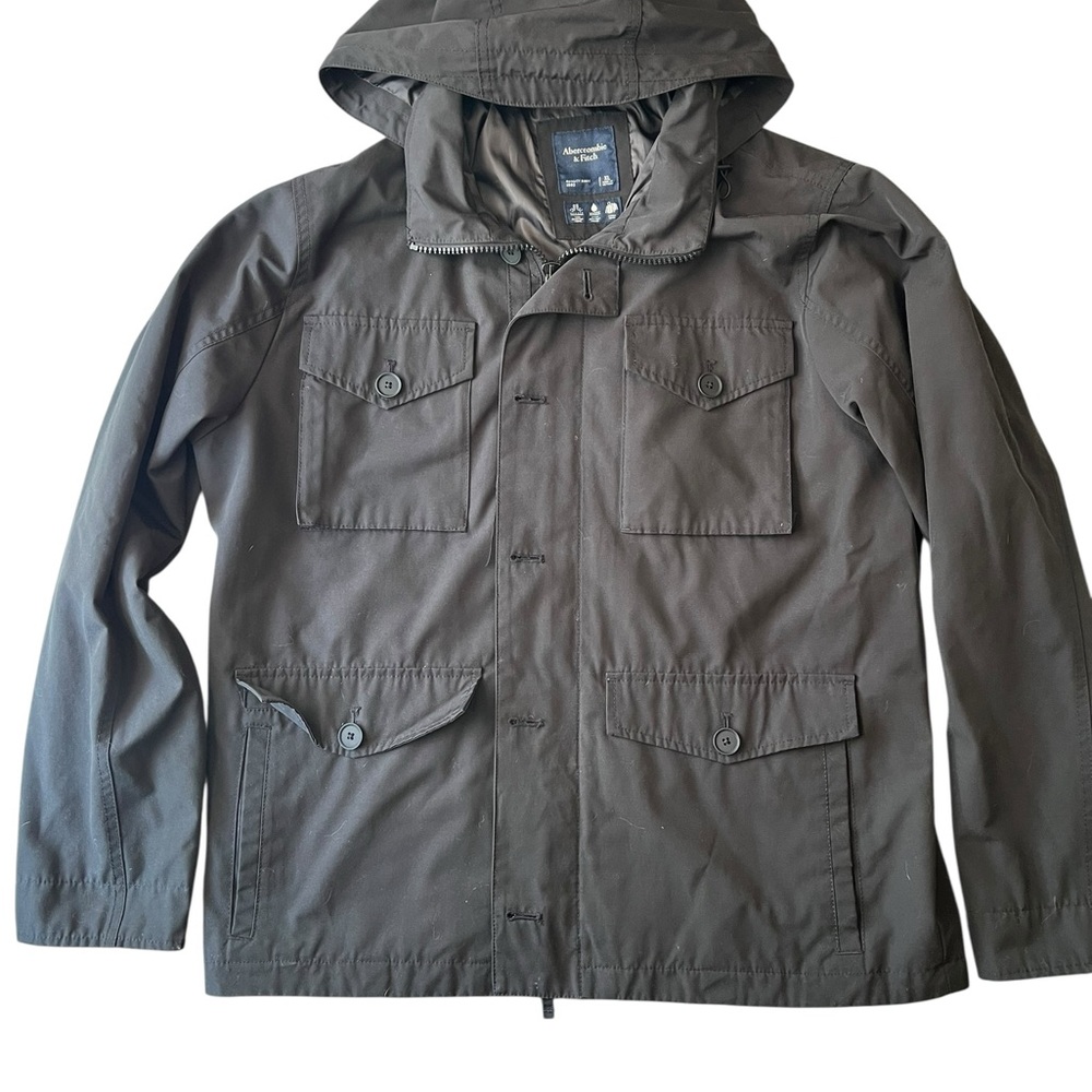 Abercrombie & Fitch Black Military Jacket